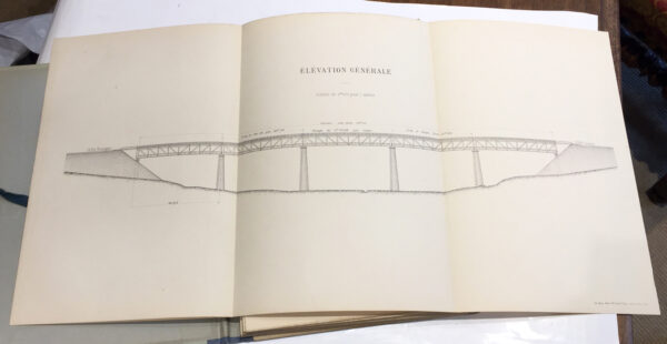 Chemins-de-fer-de-Bourges-a-Cosne.-Viaduc-de-lEtang.-Tablier-metallique-en-acier.-Dessins-dexecution.-Dresse-par-lingenieur-ordinaire-Guillot-verifie-et-presente-par-lIngenieur-en-chef-Lethier