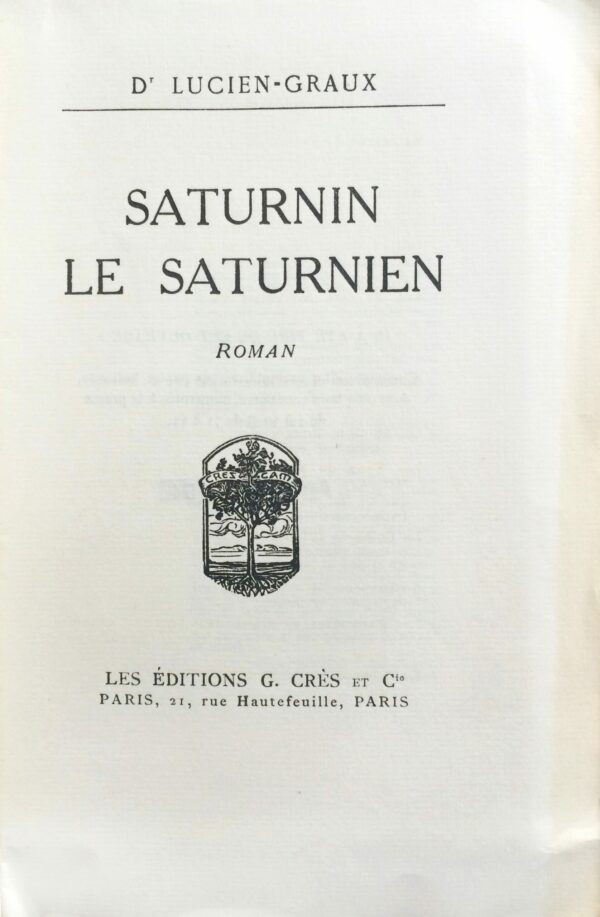 Saturnin-le-Saturnien.-Roman Saturnin-le-Saturnien.-Roman