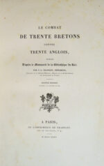 Combat-Le-de-trente-Bretons-contre-trente-Anglais-publie-drsquoapres-le-Manuscrit-de-la-Bibliotheque-du-Roi-par-G.A.-Crapelet-imprimeur.-Seconde-edition-conforme-a-la-premiere-de-1827