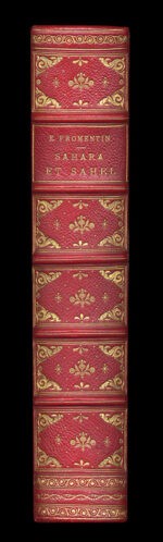 Sahara-et-Sahel.-I-8211-Un-ete-dans-le-Sahara.-II-8211-Une-annee-dans-le-Sahel.-Edition-illustree-de-douze-eaux-fortes-par-Lerat-Courtry-et-Rajon-drsquoune-heliogravure-par-le-procede-Goupil-et-de-quarante-cinq-gravures-en-relief-drsquoapres-les-tableaux-les-dessins-et-les-croquis-drsquoEugene-Fromentin