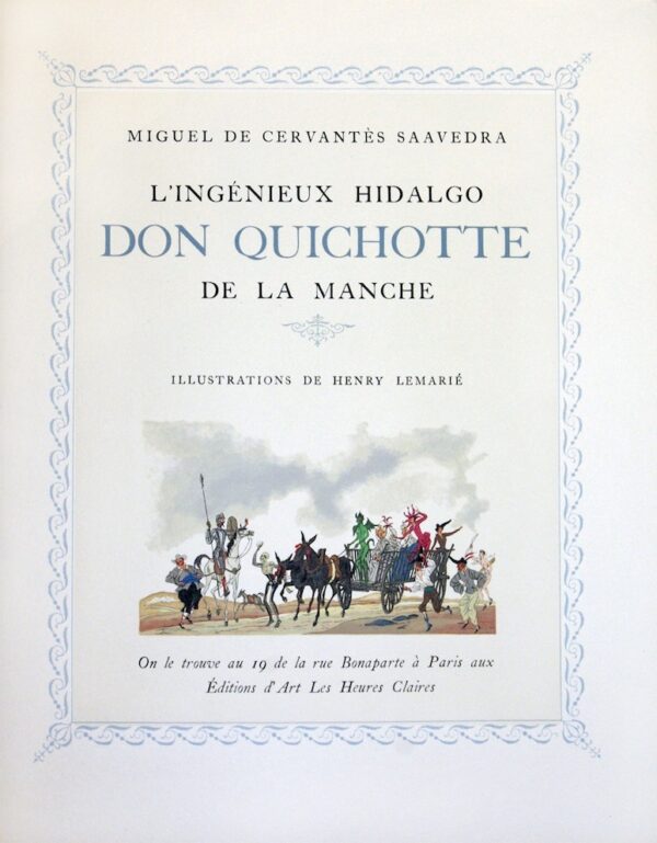 LrsquoIngenieux-hidalgo-don-Quichotte-de-la-Manche.-Illustrations-de-Henry-Lemarie