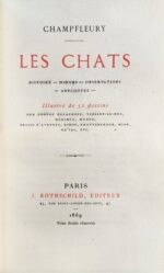 Les-Chats.-Histoire.-Moeurs.-Observations.-Anecdotes.-Illustre-de-52-dessins-par-Eugene-Delacroix-Viollet-le-Duc-Merimee-Manet-Prisse-drsquoAvesnes-Ribot-Krentzberger-Mind-OkrsquoSai-etc