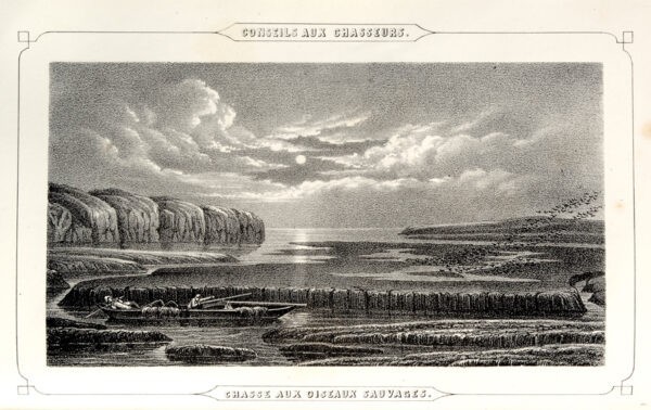 Conseils-aux-chasseurs-sur-le-tir-les-armes-munitions-et-ustensiles-du-chasseur-la-chasse-en-plaine-et-les-differentes-chasses-des-oiseaux-sauvages-suivi-dune-table-alphabetiques-de-tous-les-gibiers-a-poil-et-a-plume-avec-des-renseignements-detailles-sur-chacun-deux.-Ouvrage-orne-de-planches-sur-chine-et-de-gravures-servant-a-lexplication-du-texte