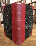 Reunion-de-deux-ouvrages-en-un-volume-in-16-bradel-demi-percaline-rouge-a-coins-dos-a-faux-nerfs-dores-titre-et-ex-libris-dore-tranches-peintes-de-motifs-floraux-reliure-de-lepoque-8211-Hellas.-Paris-Alphonse-Lemerre-1889-103-3-pp.-1-f.-blanc.-Edition-originale-exemplaire-N°6-des-10-sur-Japon-apres-5-sur-chine-envoi-autographe-signe-a-la-Contessina-Tea-Marcello.-Ce-memorial-de-route-dans-la-Provence-de-lAntiquite-8211-respectueux-hommage.-Paul-Marieton-1890.-Souvenance.-Poesies.-Avec-Preface-de-Josephin-Soulary-et-Lettre-de-Frederic-Mistral.-Paris-Alphonse-Lemerre-1884-VIII-101-1-pp.-1-f.-blanc