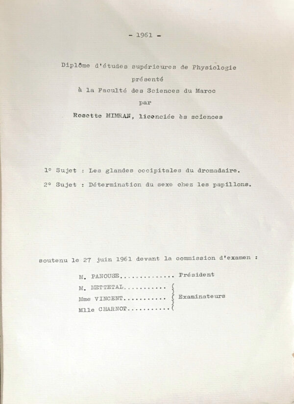 Les-glandes-occipitales-du-dromadaire.-Diplome-detudes-superieures-de-Physiologie-presente-a-la-Faculte-des-sciences-du-Maroc-soutenu-le-27-juin-1961-devant-la-commission-dexamen-M.-Pamouse-president-Metetal-Mme-Vincent-Melle-Charnot-examinateurs Les-glandes-occipitales-du-dromadaire.-Diplome-detudes-superieures-de-Physiologie-presente-a-la-Faculte-des-sciences-du-Maroc-soutenu-le-27-juin-1961-devant-la-commission-dexamen-M.-Pamouse-president-Metetal-Mme-Vincent-Melle-Charnot-examinateurs