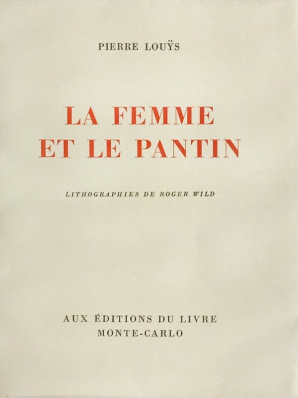 Femme-La-et-le-pantin-lithographies-de-Roger-Wild