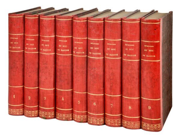 Memoires-du-Marechal-Marmont-duc-de-Raguse-de-1792-a-1841-imprimes-sur-le-manuscrit-original-de-lauteur-avec-le-portrait-du-duc-de-Reischtadt-et-celui-du-duc-de-Raguse-et-quatre-fac-simile-de-Charles-X-du-duc-dAngouleme-de-lEmpereur-Nicolas-et-du-duc-de-Raguse.-Deuxieme-edition
