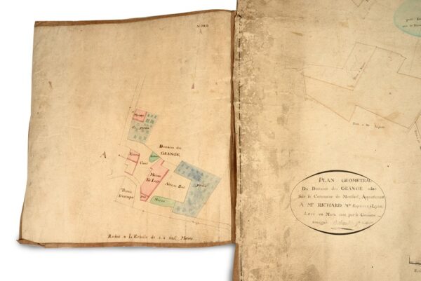 Plan-geometral-du-domaine-des-Grange-situe-sur-la-commune-de-Montluel-appartenant-a-Mr-Richard-Md.-Espicier-a-Lyon.-Leve-en-mars-1821-par-le-geometre-soussigne-Bertrand-Gt-du-Cadastre Plan-geometral-du-domaine-des-Grange-situe-sur-la-commune-de-Montluel-appartenant-a-Mr-Richard-Md.-Espicier-a-Lyon.-Leve-en-mars-1821-par-le-geometre-soussigne-Bertrand-Gt-du-Cadastre