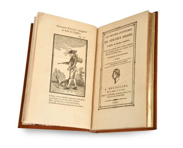 Reunion-de-cinq-ouvrages-relies-uniformement-en-quatre-tomes