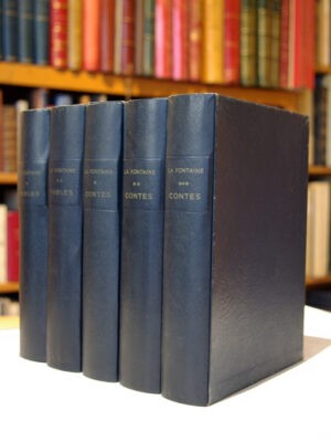 Fables-vol.-I-et-II-et-Contes-vol.-III-IV-et-V-de-La-Fontaine-illustres-drsquoeaux-fortes-originales-de-Gaston-Barret