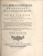 Bibliotheques-Les-francaises.-Nouvelle-edition-revue-corrigee-et-augmentee-drsquoun-discours-sur-le-Progres-des-lettres-en-France-et-des-remarques-historiques-critiques-et-litteraires-de-M.-de-La-Monnaye-et-de-M.-le-President-Bouhier-et-de-Falconnet-par-M.-Rogoley-de-Juvigny