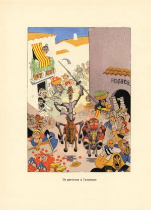 Ingenieux-Lrsquo-hidalgo-Don-Quichotte-de-la-Manche.-Traduction-de-Louis-Viardot.-Illustrations-de-Dubout