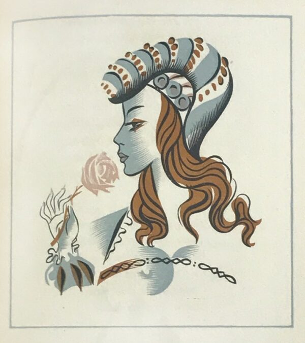 Florilege.-Les-Femmes-et-lrsquoamour.-La-Fleur-des-poesies-francaises-du-XVIe-siecle.-Dessins-de-May-Neama.-Bois-de-Gilbert-Poilliot