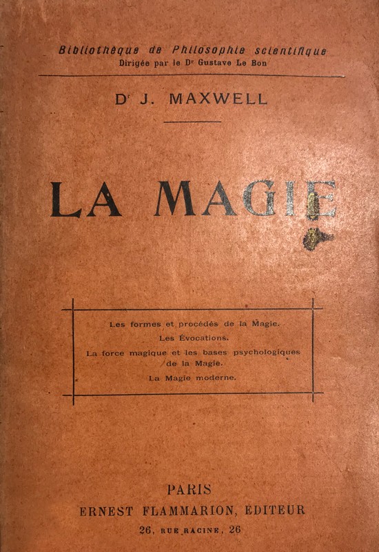 Magie (La). – Librairie Ancienne Clagahé