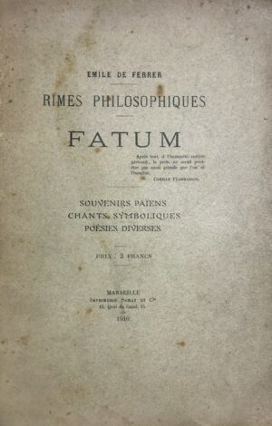 Rimes-philosophiques.-Fatum.-Souvenirs-paiens.-Chants-symboliques.-Poesies-diverses