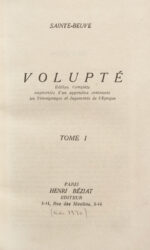 Volupte.-Edition-complete-augmentee-drsquoun-appendice-contenant-les-temoignages-et-Jugements-de-lrsquoEpoque