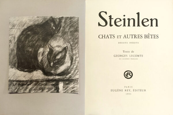 Steinlen.-Chats-et-autres-betes.-Dessins-inedits.-Texte-de-Georges-Lecomte