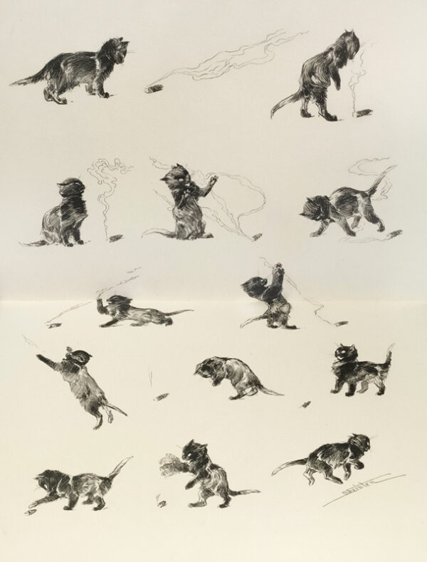 Steinlen.-Chats-et-autres-betes.-Dessins-inedits.-Texte-de-Georges-Lecomte